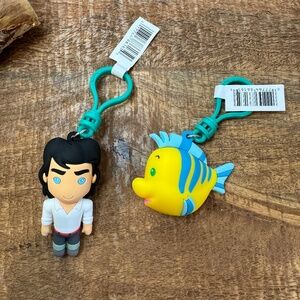 Disney Little Mermaid bag clip “Eric and Flounder” brand new